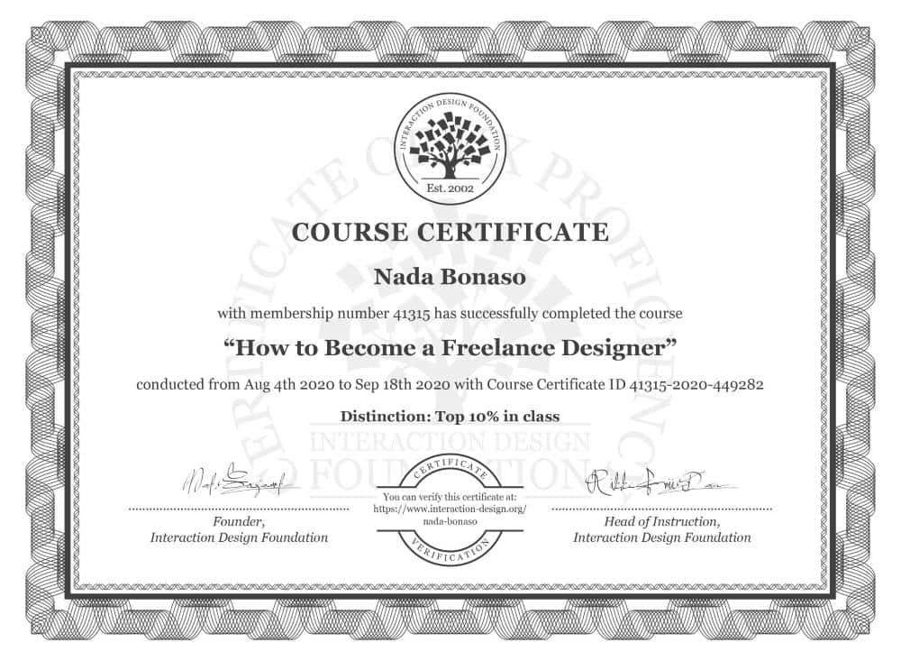 How to Become a Freelance Designer Certificate