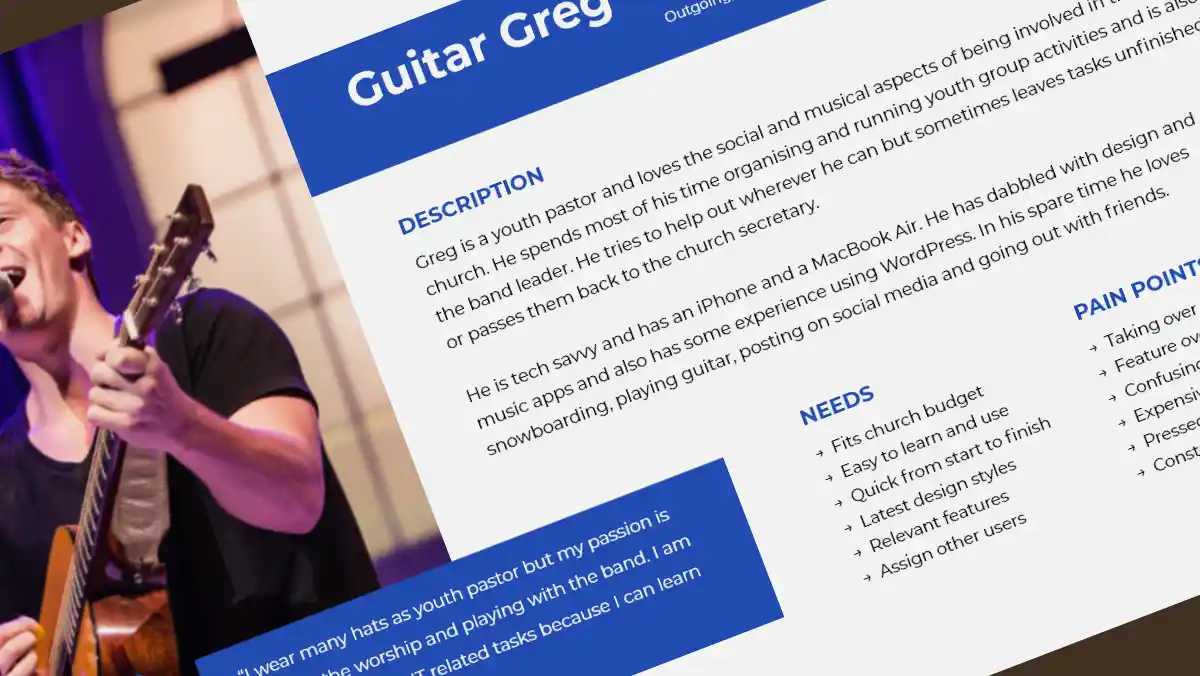 Defining the users through protopersonas