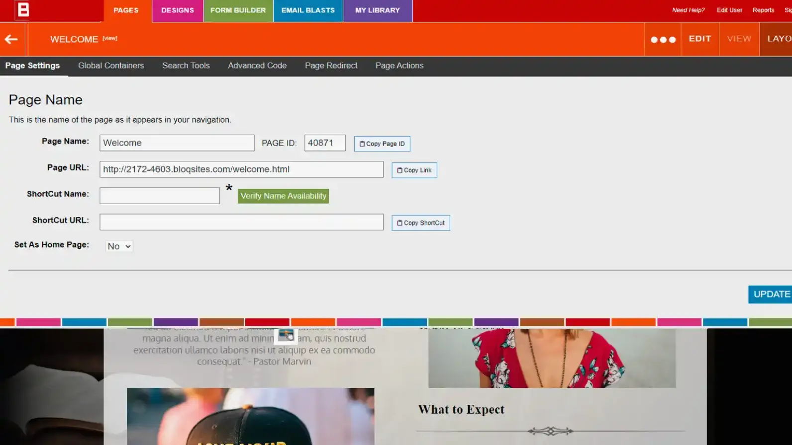 Reviewed the original UI